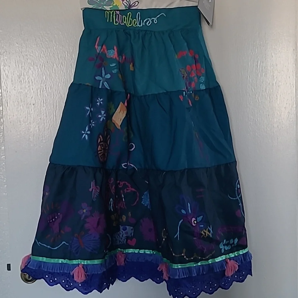 AUTHENTIC DISNEY ENCANTO MIRABEL GIRLS COSTUME AND ACCESSORIES BUNDLE - Picture 7 of 12